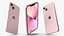 Pink Apple iPhone 13 3D