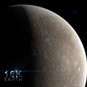mercury planet sun 3d c4d