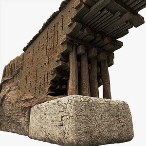 Wooden Bridge 3D Model 3D model