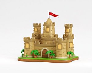 Kingdom castle with tower