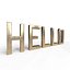 Objeto Decor - Hello Text