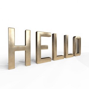 Decor Object - Hello Text