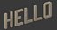 Objeto Decor - Hello Text