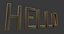 Objeto Decor - Hello Text