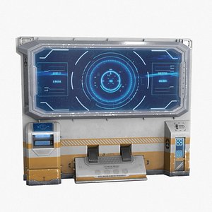 Sci Fi Big Control Monitor