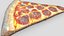 Tranche de pizza au salami