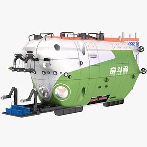 submersible submarine vehicle 3D model