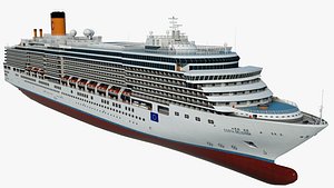 cruise costa deliziosa ship 3D model