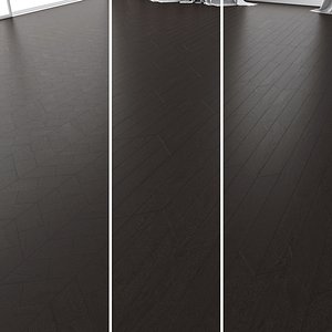 3D parquet oak black wwl model