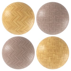 3D model Parquet - Laminate - Wooden floor 4 in 1