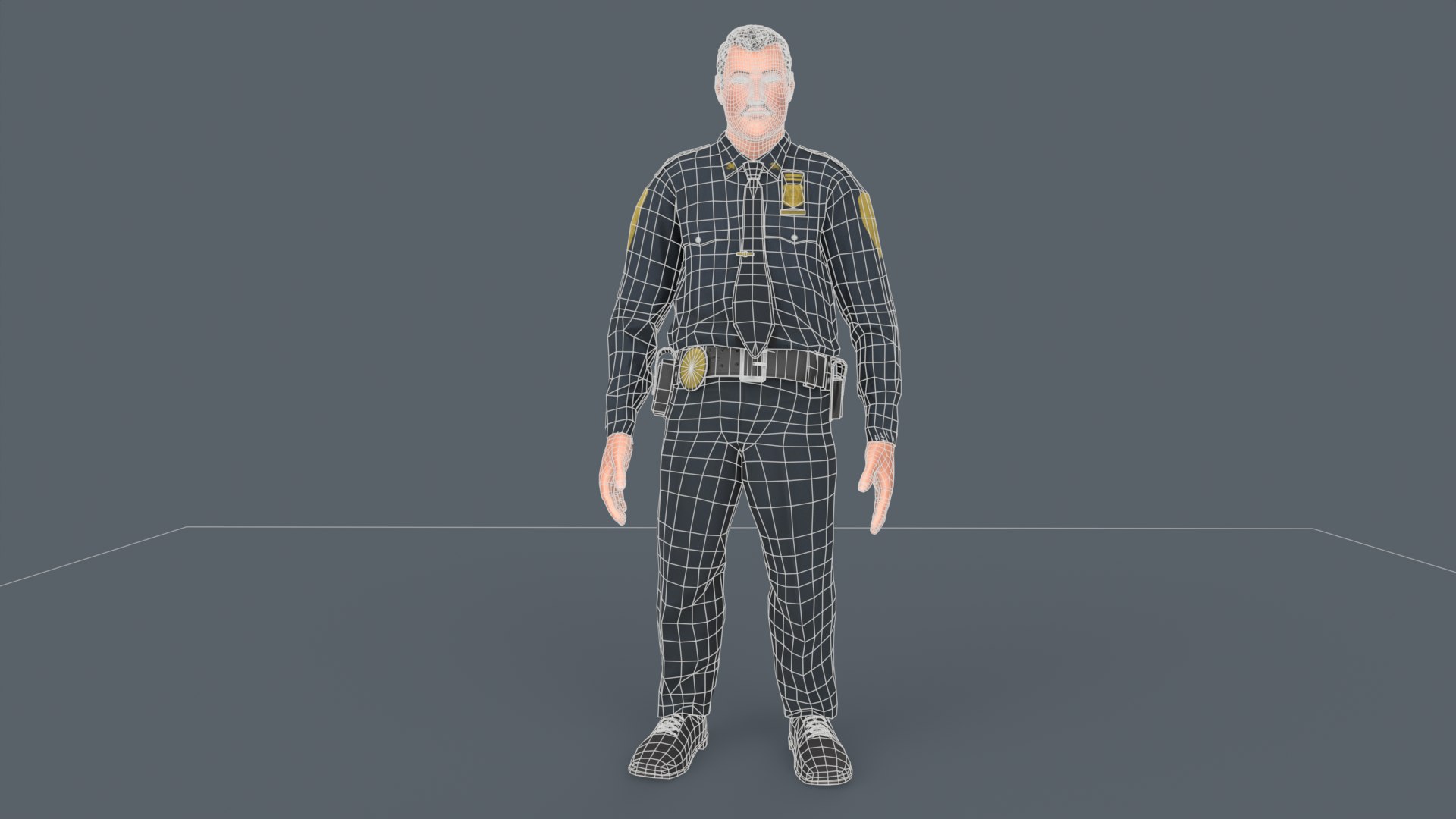 Policeman Model - TurboSquid 1946392