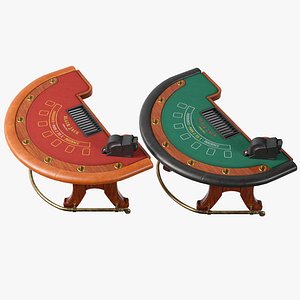 ブラックジャックテーブル3Dモデル - TurboSquid 425681