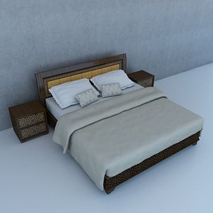 moroccan bed 3D model