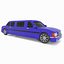 3d limousine limo toon model