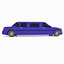3d limousine limo toon model