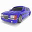 3d limousine limo toon model