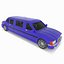 3d limousine limo toon model