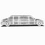 3d limousine limo toon model