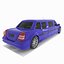 3d limousine limo toon model
