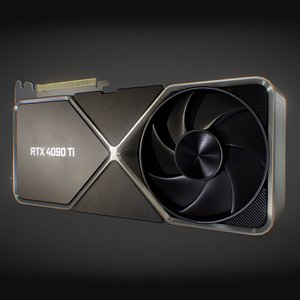 3D NVIDIA GeForce RTX 4090 Ti GPU model