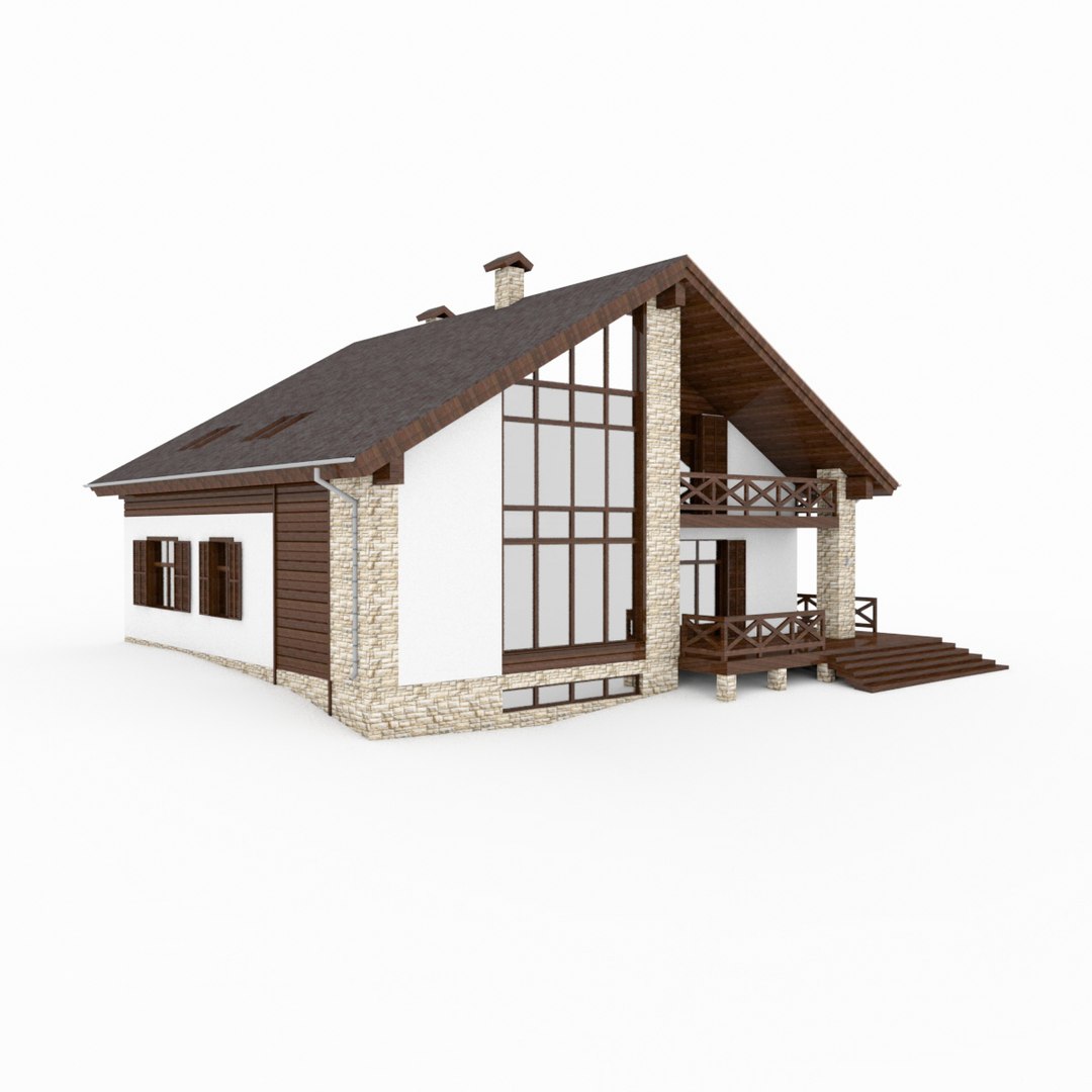 Alpen House 3d Model