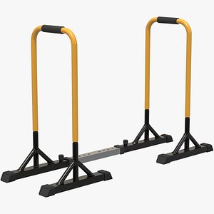 dip stands exercise parallel bar 3D model
