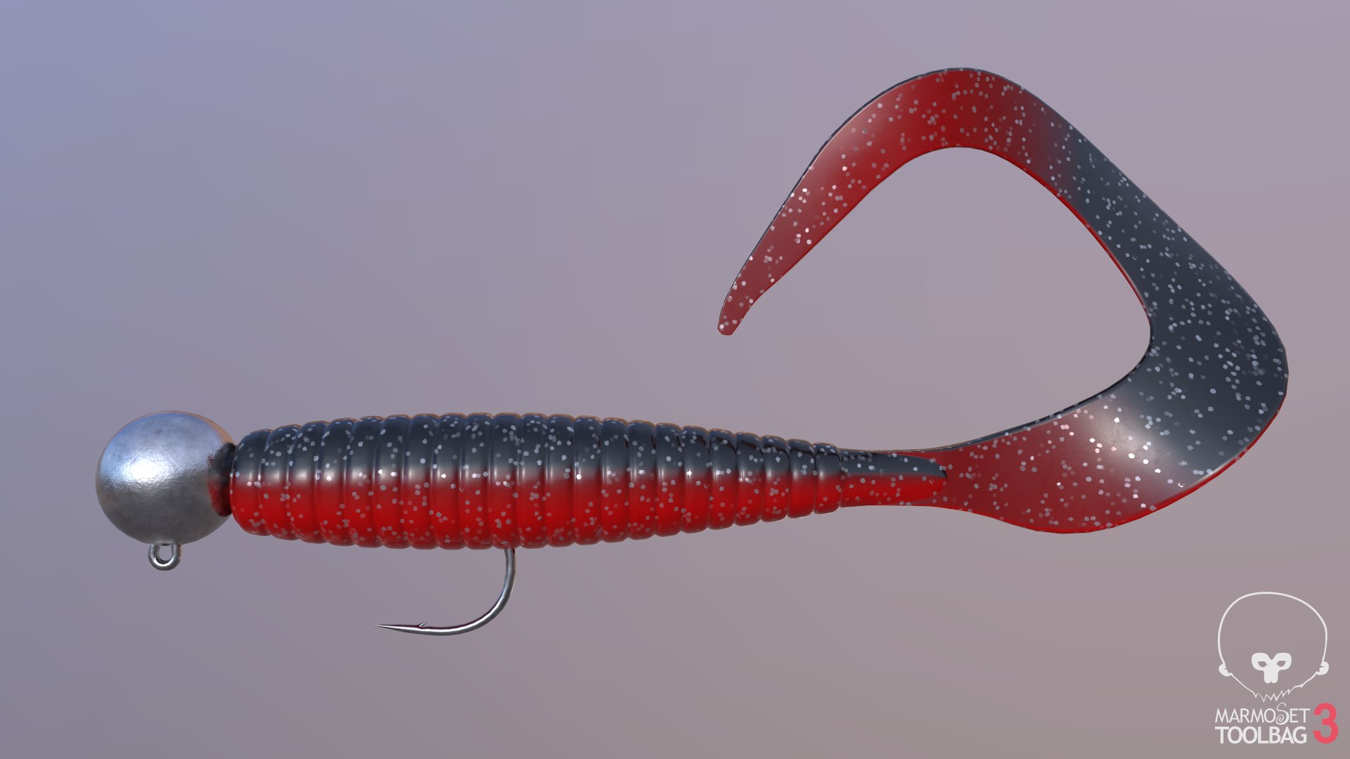 3D Curly Tail Fishing Lure Collection model - TurboSquid 1993584