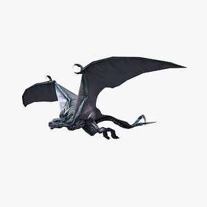 Dragon Blind Chimera Rigged and Animated