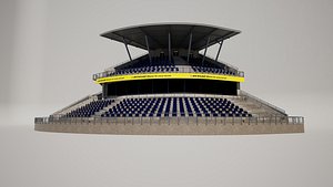 3D model Nurburgring Racetrack Grandstand