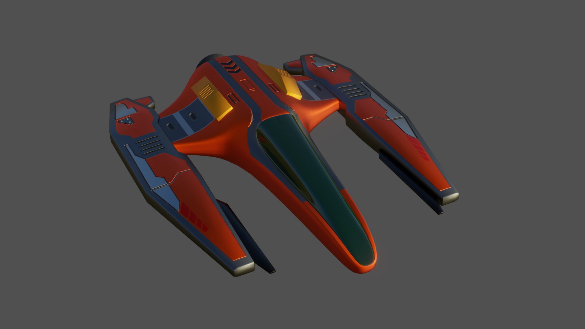 Sci-Fi Space Racer - Low Poly - Game Ready - PBR Model - TurboSquid 1830968