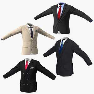 3D Men's Suit Jackets Collection