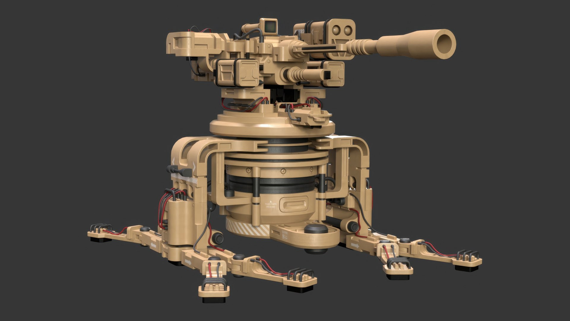 3D Sentry Gun-1-Desert-Clean-Blend-4-5 https://p.turbosquid.com/ts-thumb/0a/n7AZ4x/s8/m1v2preview5/jpg/1792339060/1920x1080/fit_q87/d7c568c708cb13237e14a206a4ac04e75aef0629/m1v2preview5.jpg