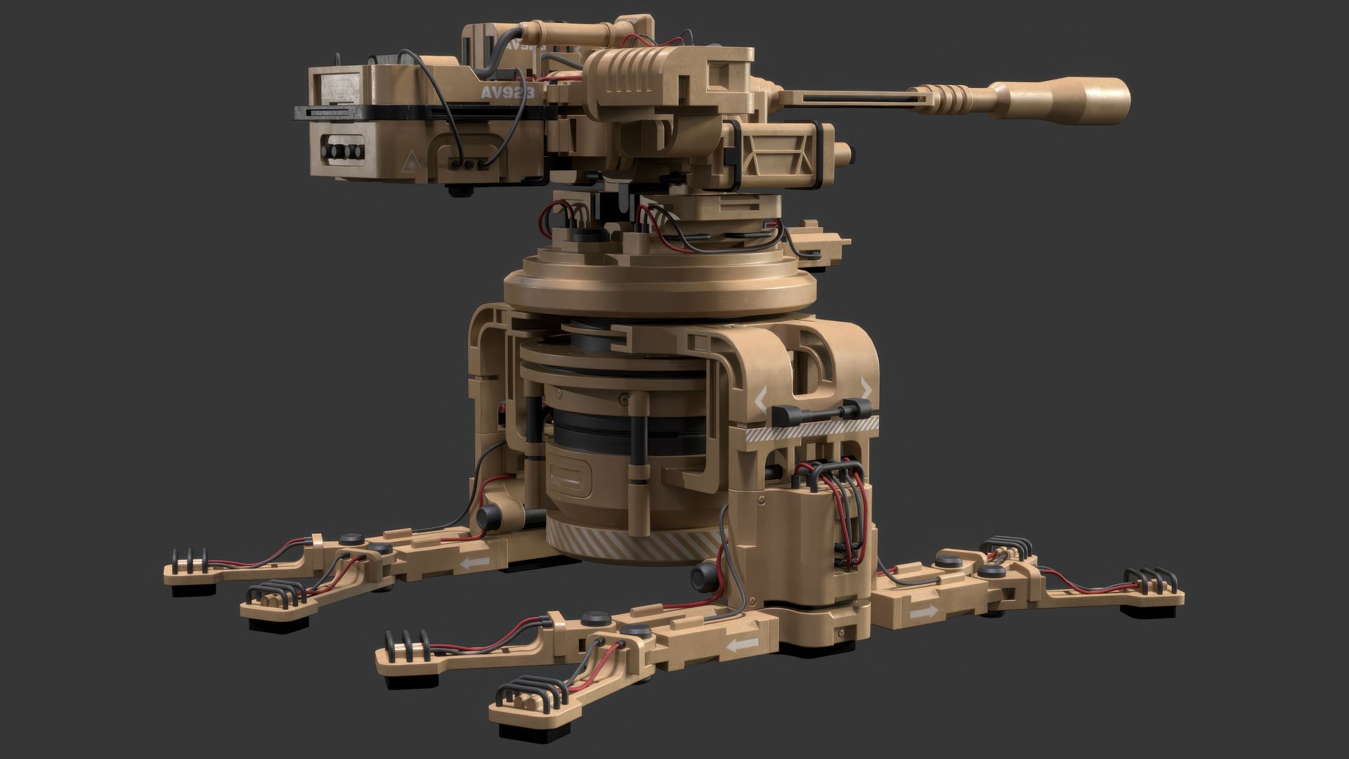 3D Sentry Gun-1-Desert-Clean-Blend-4-5 https://p.turbosquid.com/ts-thumb/0a/n7AZ4x/tm/m1v2preview4/jpg/1792339060/1920x1080/fit_q87/c210603f6521b52beb404d94a9fe6fc2f923eab0/m1v2preview4.jpg