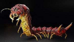 insect nature caterpillar model