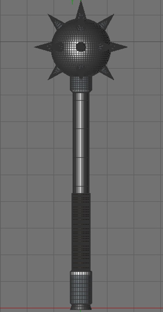 Mace Medieval 3d Obj