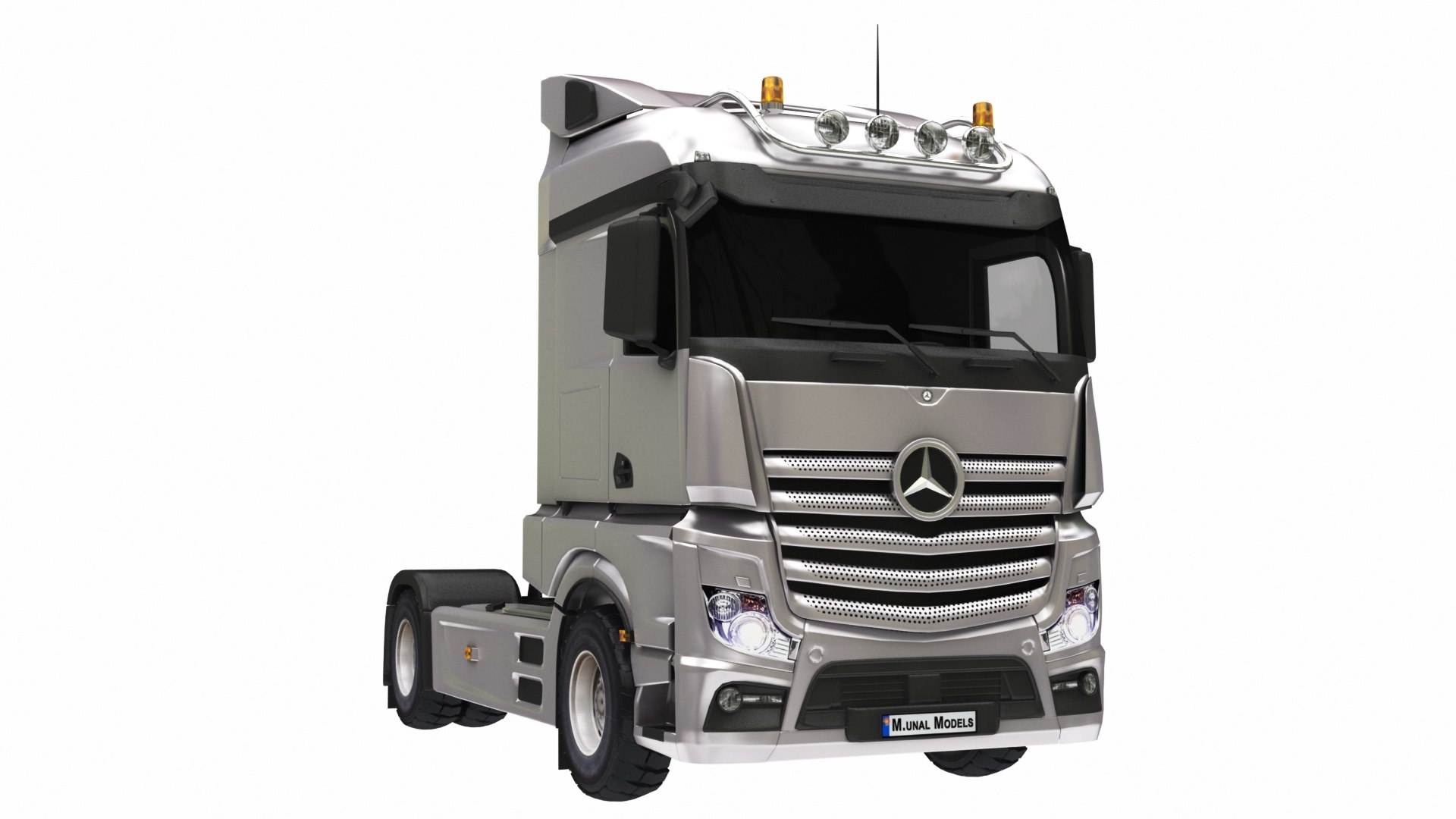 3D Model Mercedes Truck - TurboSquid 1524514