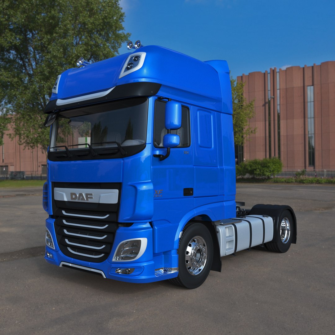 3D Model Daf Xf 2020 Semi Truck - TurboSquid 1453531
