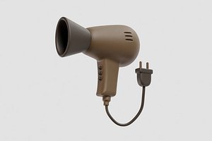 Cartoon Hair Dryer 3D model