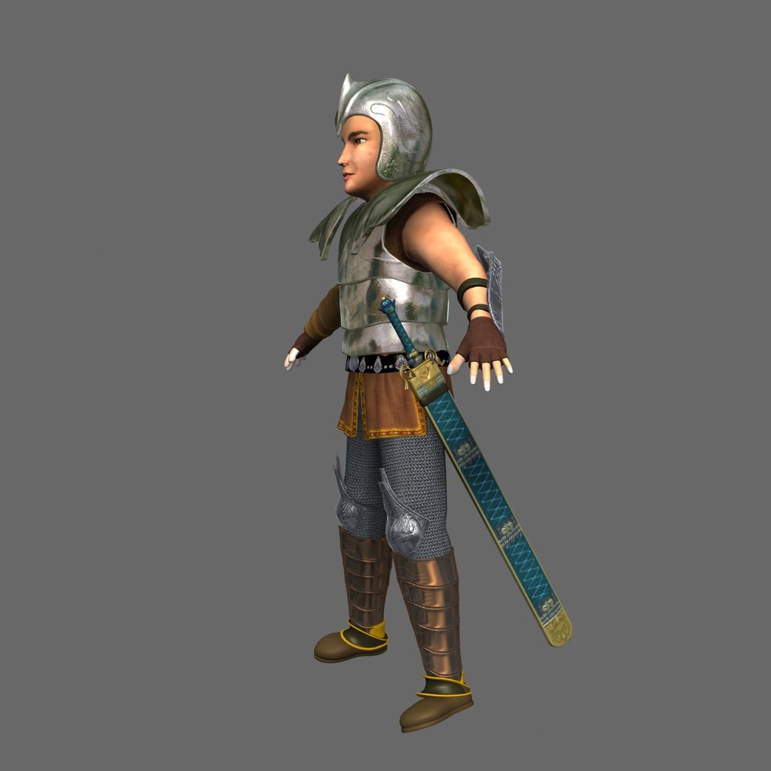 3d Model Rigged Sword