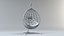 Hanging Egg Chair The hanging ball is a three-dimensional model of an outdoor furniture piece that