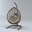 Hanging Egg Chair The hanging ball is a three-dimensional model of an outdoor furniture piece that