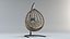 Hanging Egg Chair The hanging ball is a three-dimensional model of an outdoor furniture piece that
