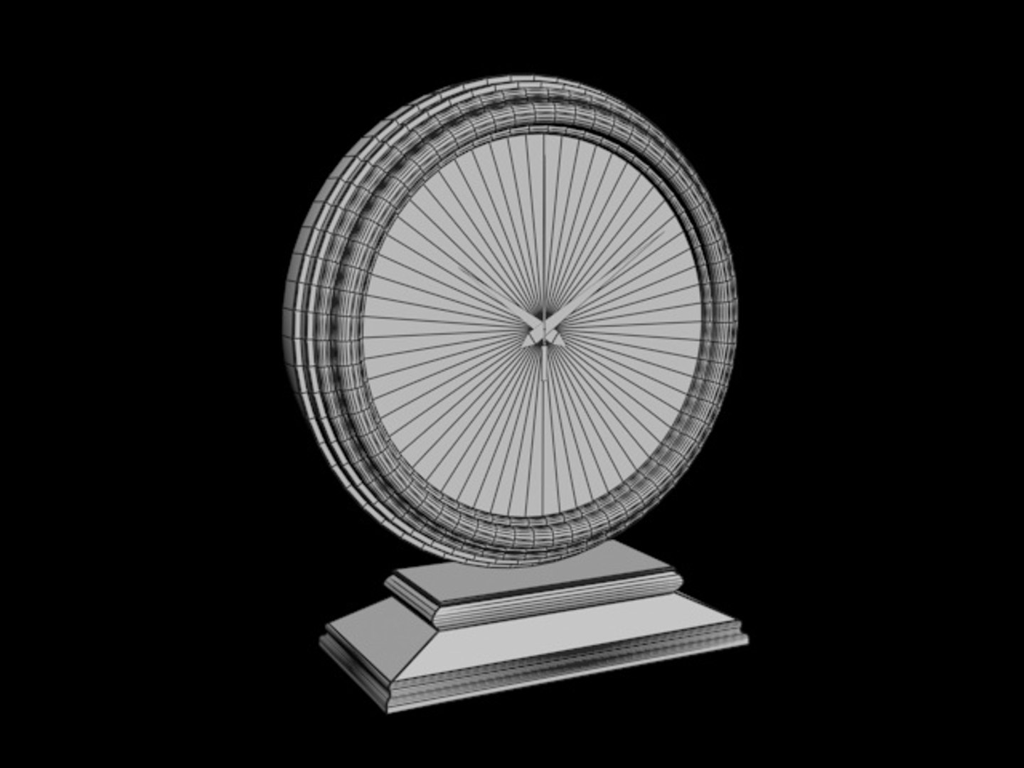 3D table clock - TurboSquid 1330057