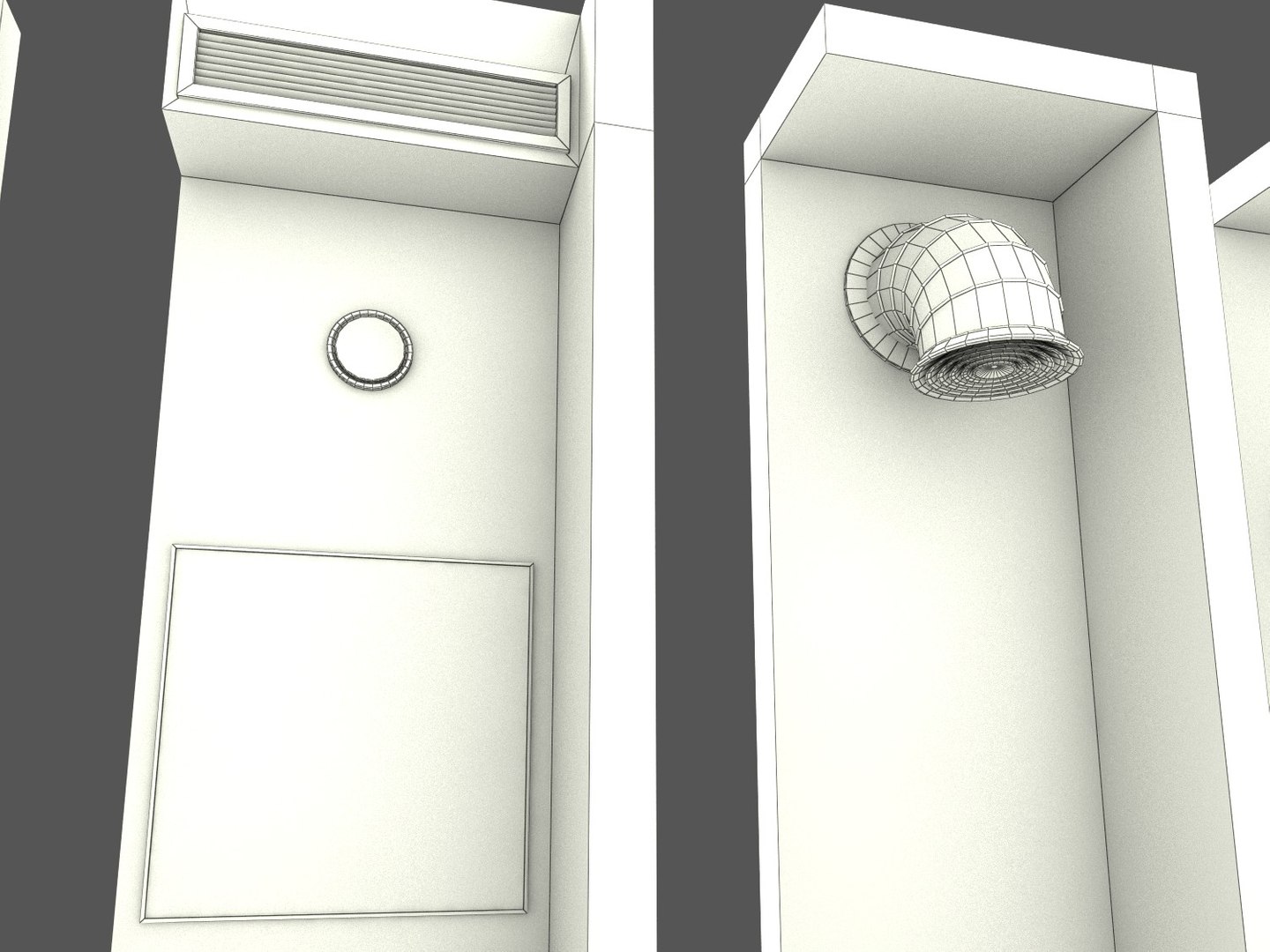 Details Smoke Detector Sprinkler 3d Model