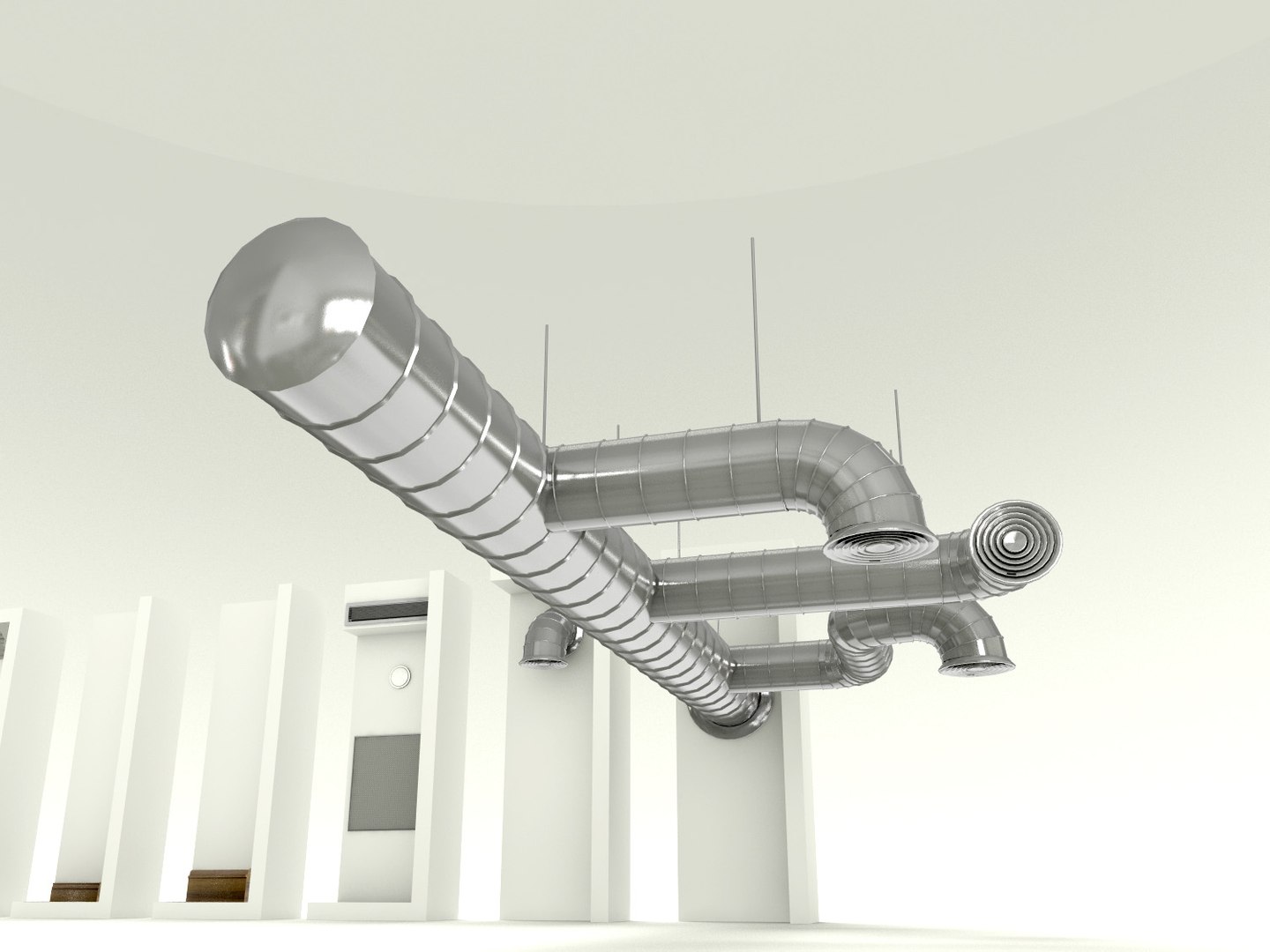 Details Smoke Detector Sprinkler 3d Model