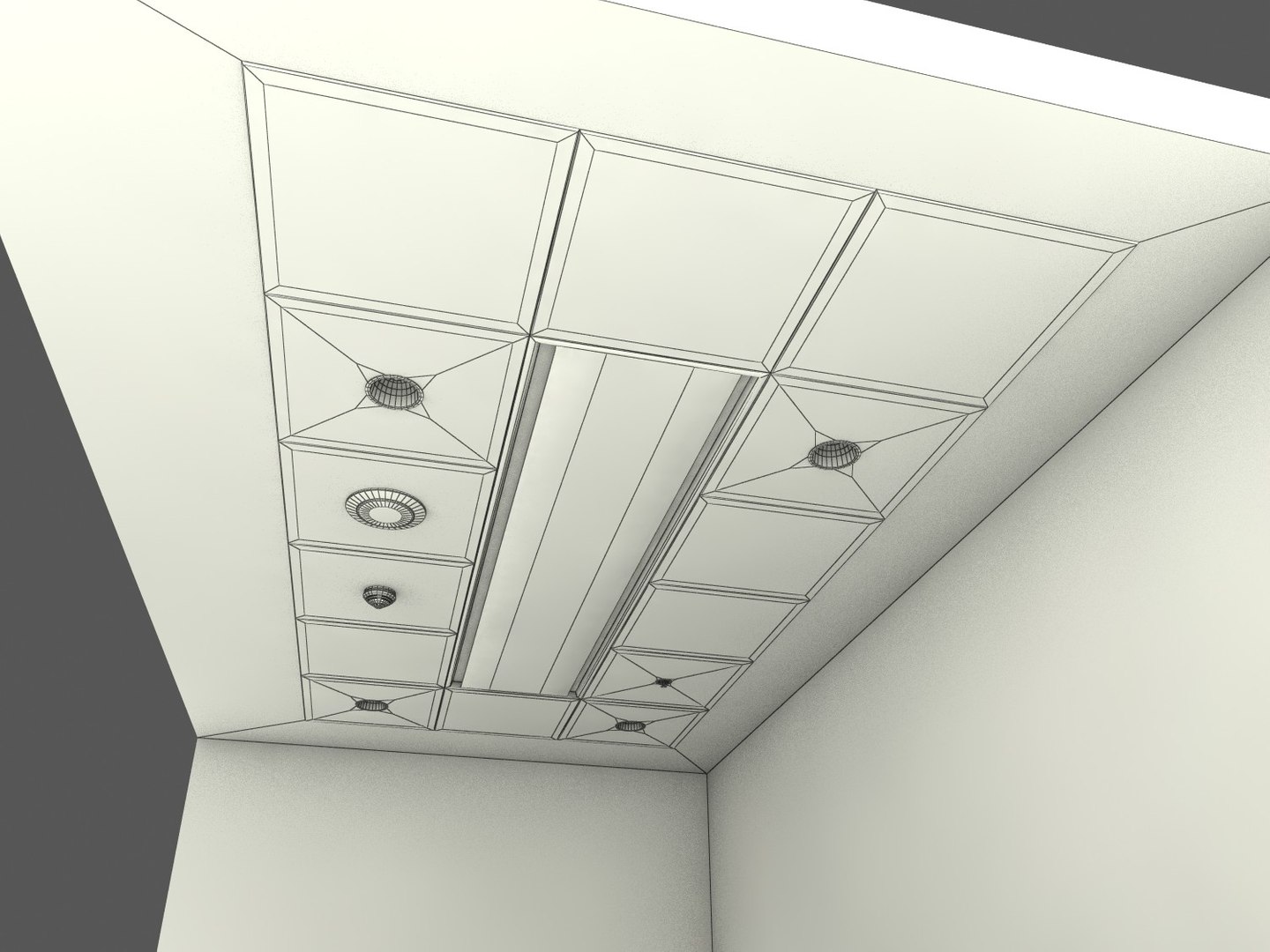 Details Smoke Detector Sprinkler 3d Model