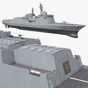 3D Kang Kon Naval Destroyer