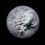 Lodowa planeta z księżycem - Alien Planet 8k