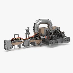 Steam Turbine Cutaway