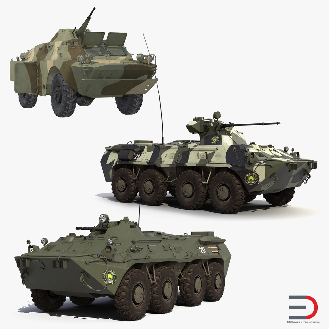 Russian Armoured Vehicles Collection 3D model preview